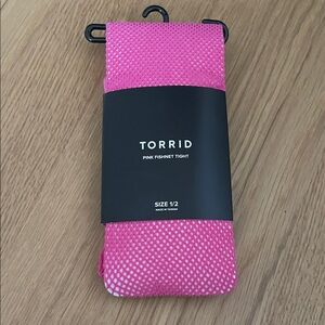 Torrid Vibrant Pink Fishnet Tights
